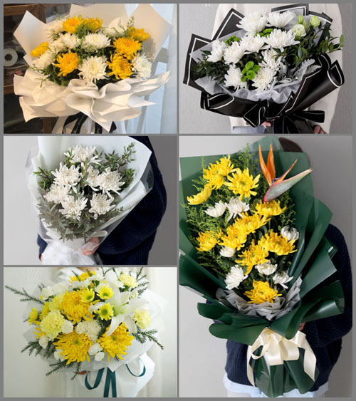 青海海东市民和县甘沟乡白事花束代送